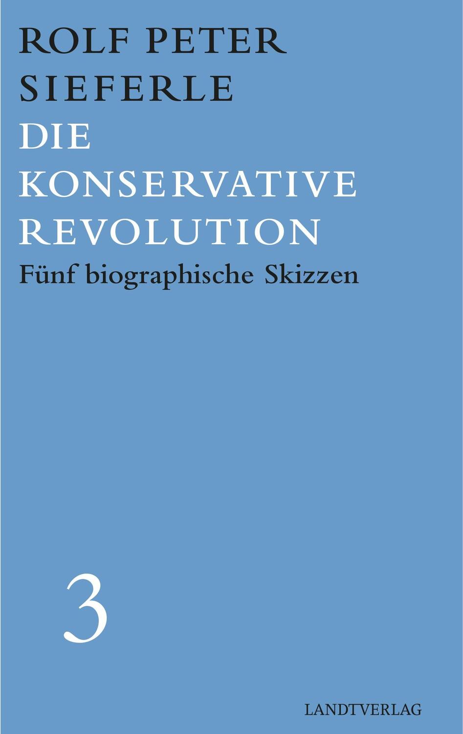 Cover: 9783944872575 | Die Konservative Revolution | Rolf Peter Sieferle | Buch | Deutsch
