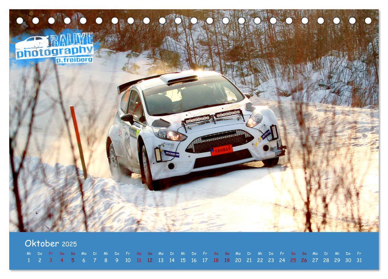 Bild: 9783435341092 | WRC Schweden White Open 2025 (Tischkalender 2025 DIN A5 quer),...