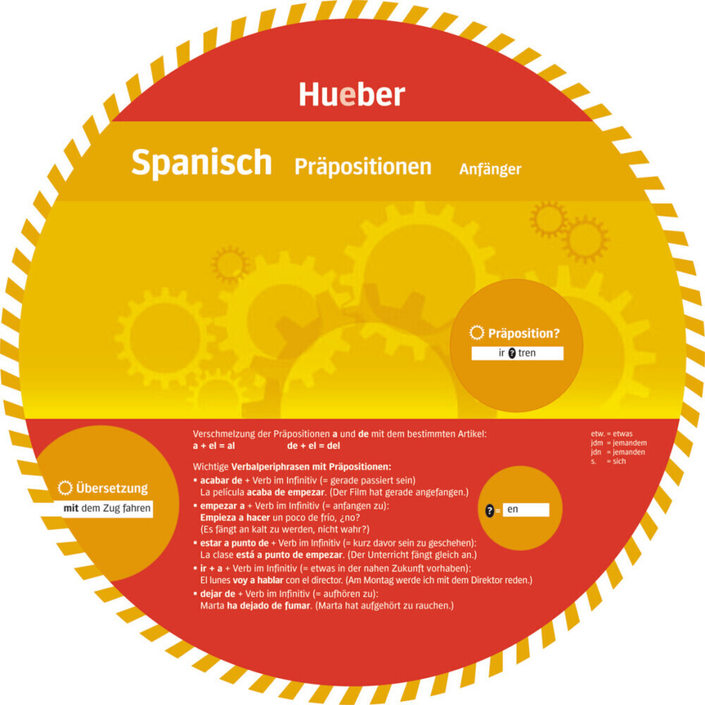 Cover: 9783194695467 | Wheel - Spanisch - Präpositionen | Stück | Deutsch | 2015 | Hueber
