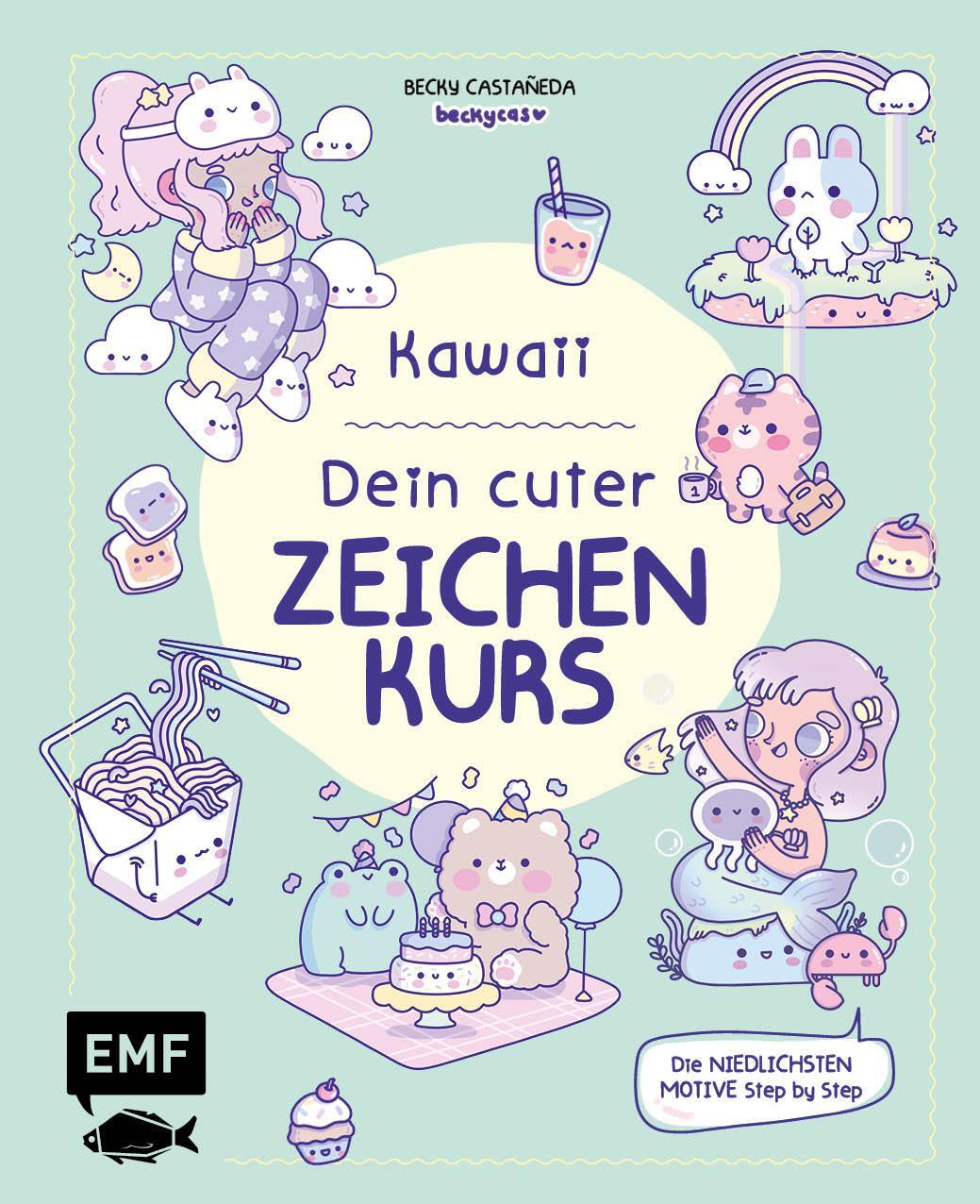 Cover: 9783745912913 | Kawaii! Dein cuter Zeichenkurs | Becky Castañeda | Buch | Deutsch