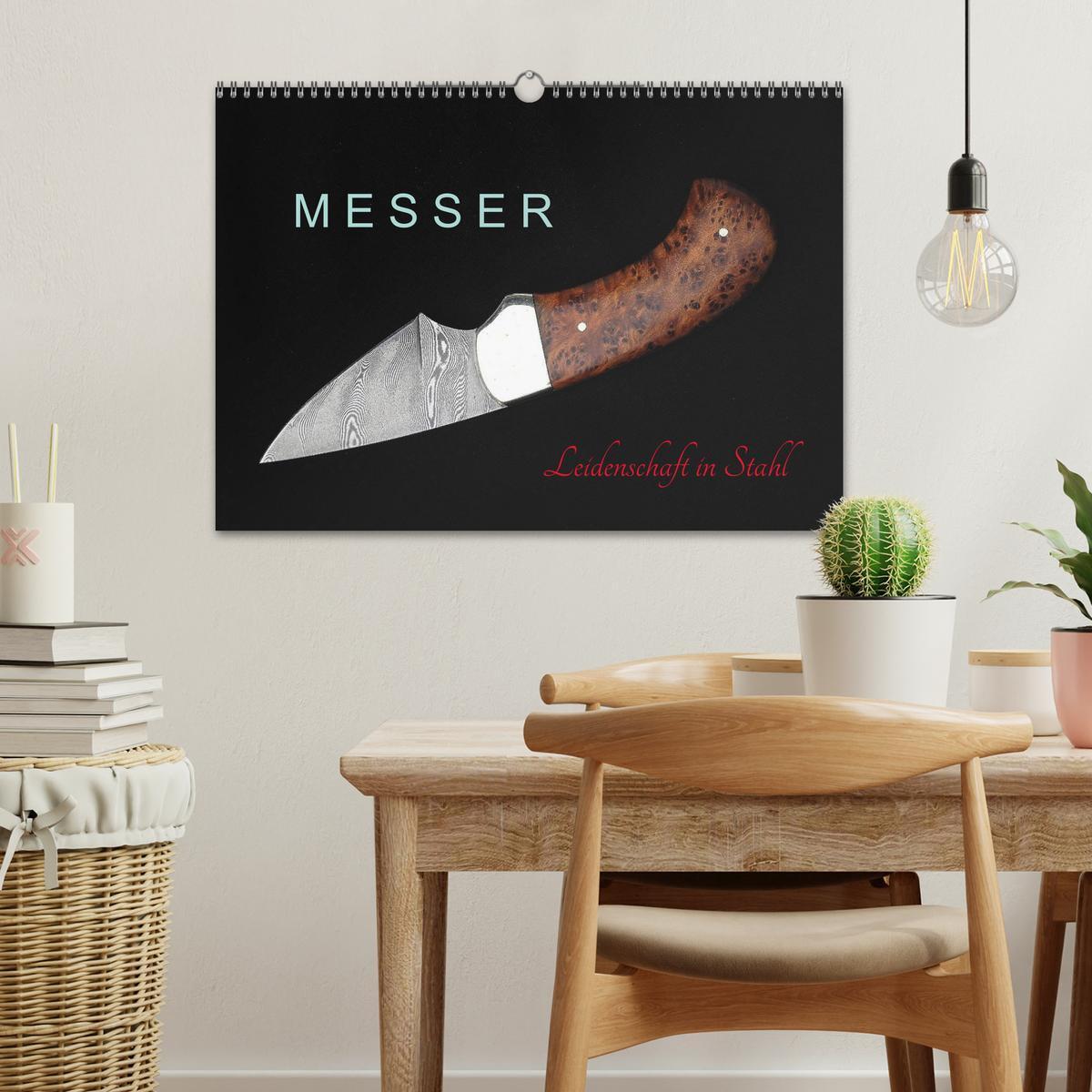 Bild: 9783435326563 | Messer - Leidenschaft in Stahl (Wandkalender 2025 DIN A3 quer),...