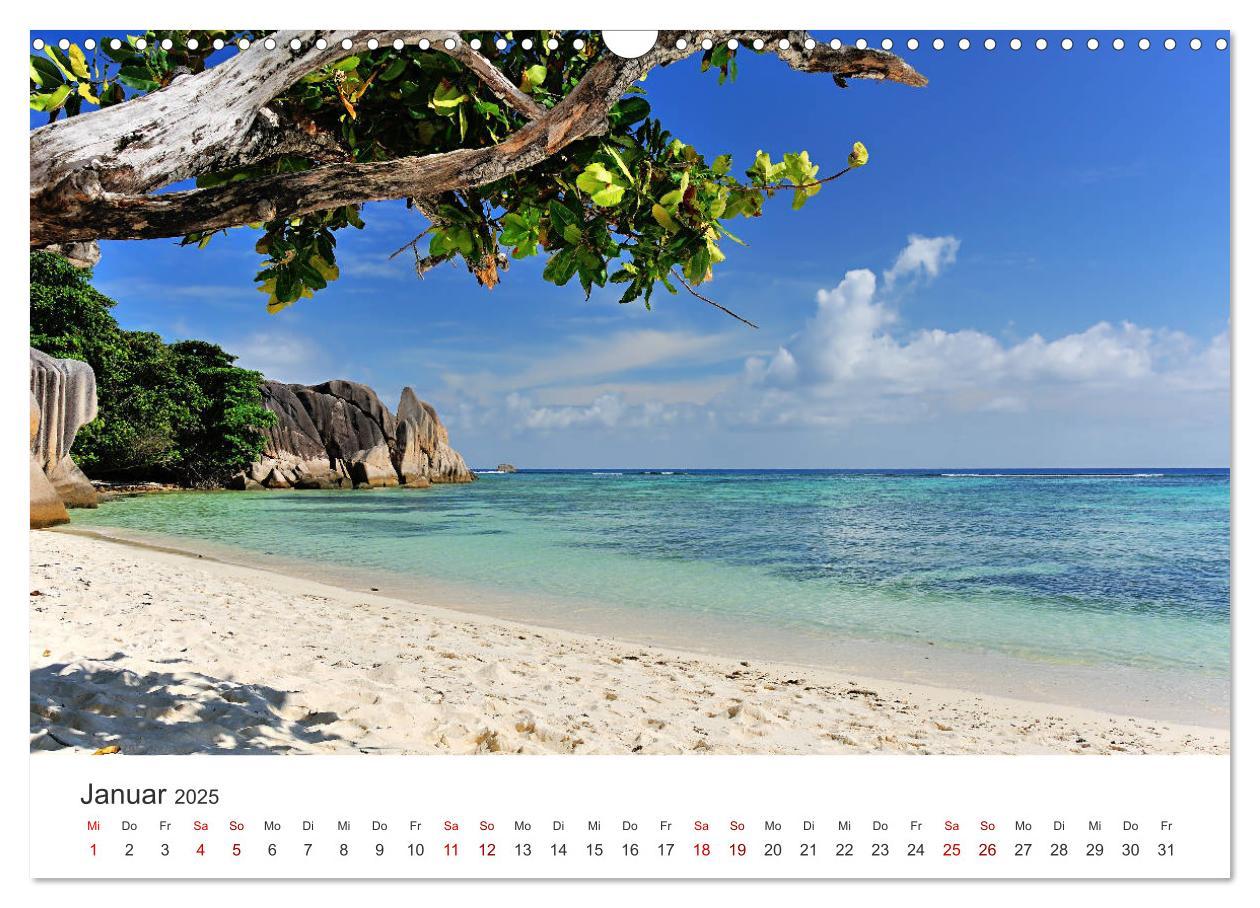 Bild: 9783435440160 | Traumstrände der Seychellen (Wandkalender 2025 DIN A3 quer),...