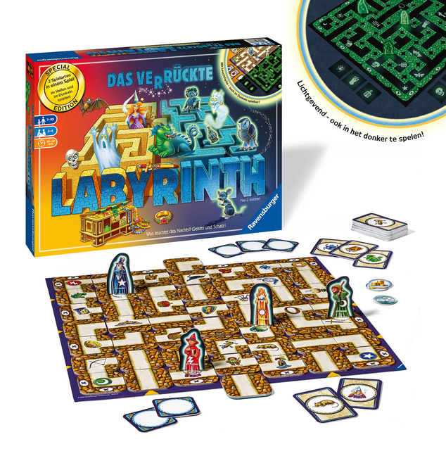 Bild: 4005556266876 | Ravensburger 26687 - Labyrinth Glow in the dark - Familienklassiker...