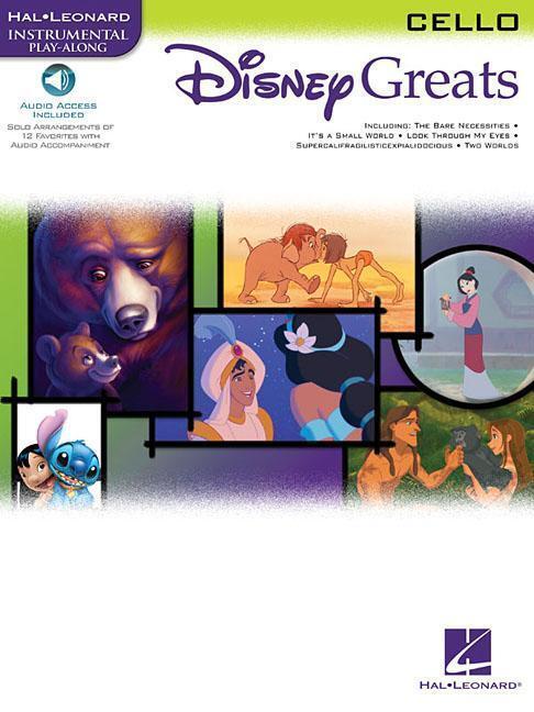 Cover: 9780634085482 | Disney Greats for Cello Instrumental Play-Along Book/Online Audio...