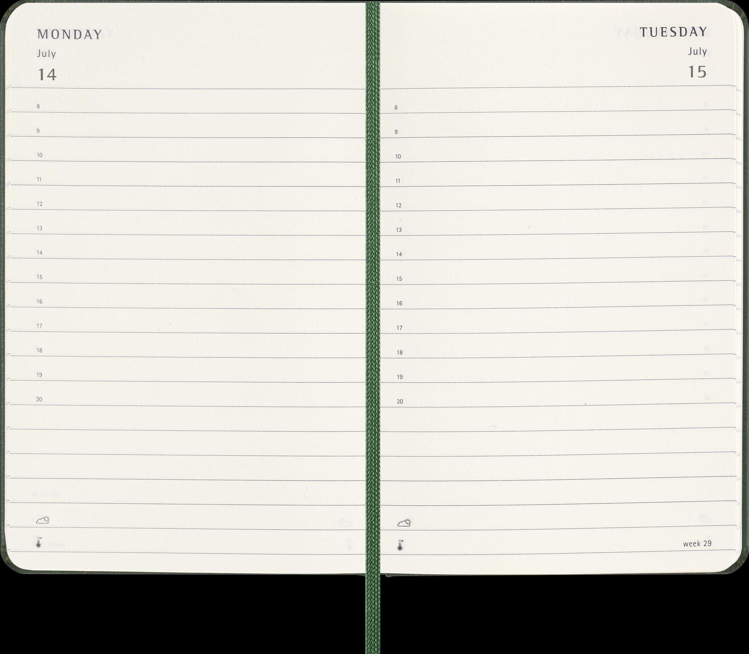 Bild: 8056999270759 | Moleskine 12 Monate Tageskalender 2025, Pocket/A6, 1 Tag = 1 Seite,...