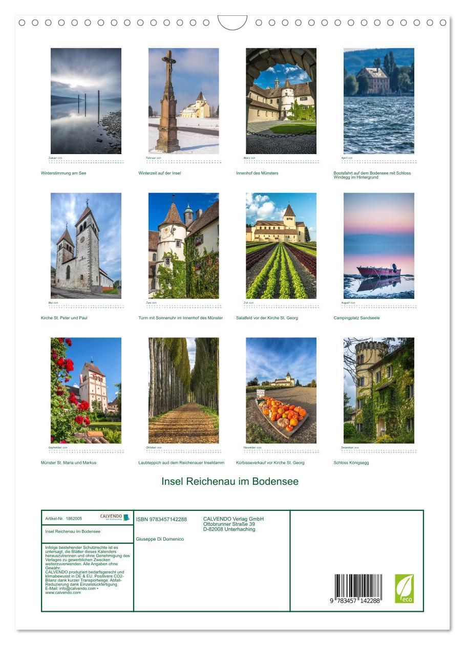 Bild: 9783457142288 | Insel Reichenau im Bodensee (Wandkalender 2025 DIN A3 hoch),...