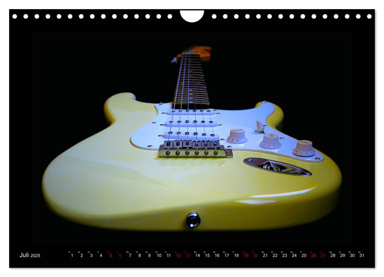 Bild: 9783435344635 | Rockgitarren im Blitzlicht (Wandkalender 2025 DIN A4 quer),...