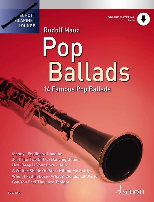 Cover: 9790001207621 | Pop Ballads | Broschüre | Schott Clarinet Lounge | Buch + Online-Audio