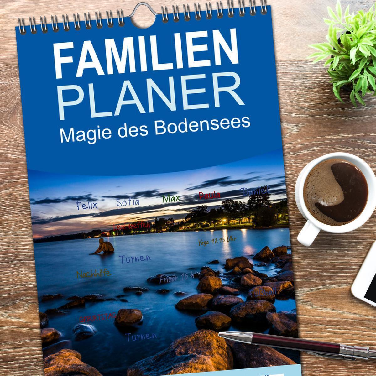 Bild: 9783457094266 | Familienplaner 2025 - Magie des Bodensees mit 5 Spalten...