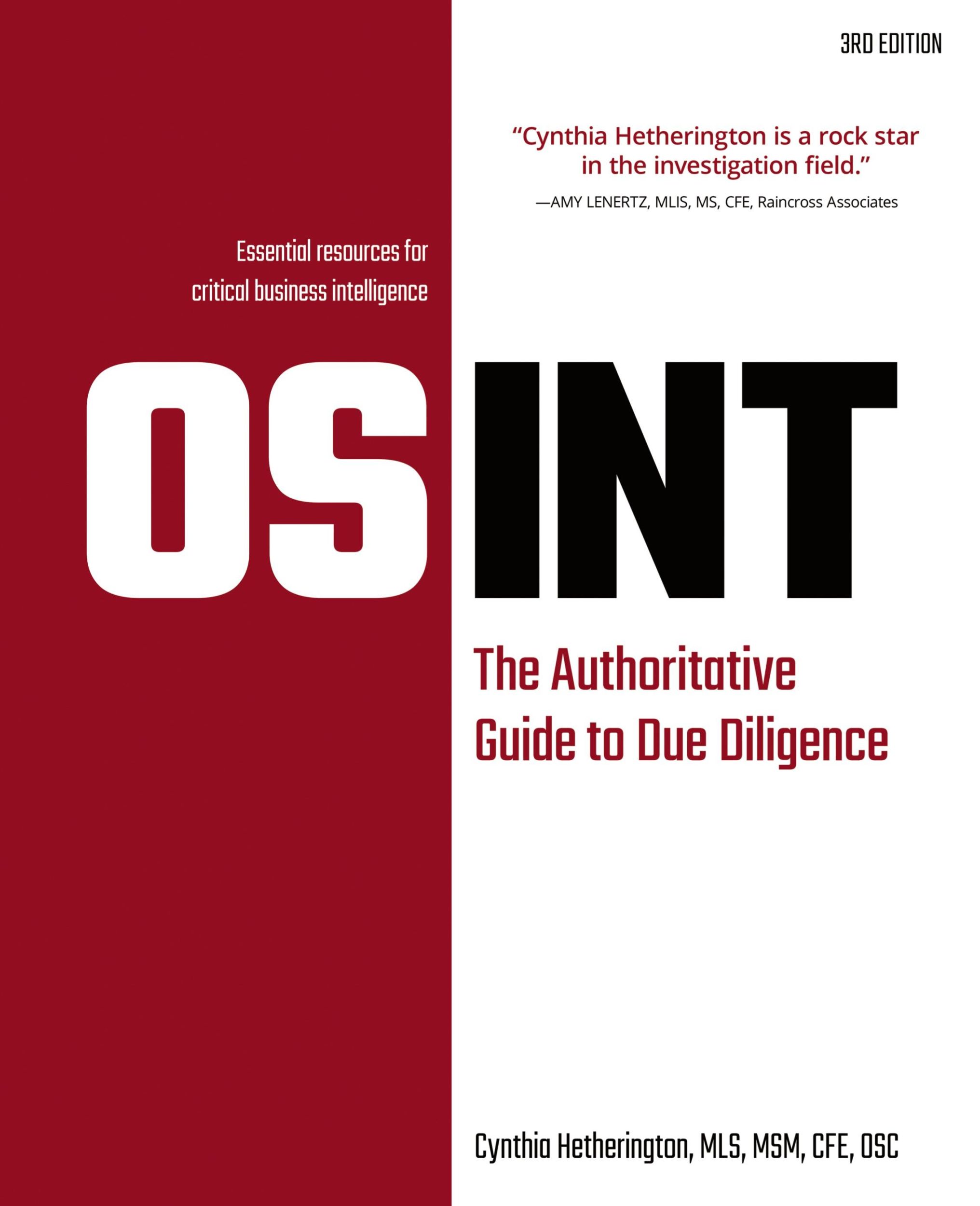 Cover: 9781960299420 | OSINT | The Authoritative Guide to Due Diligence | Hetherington | Buch