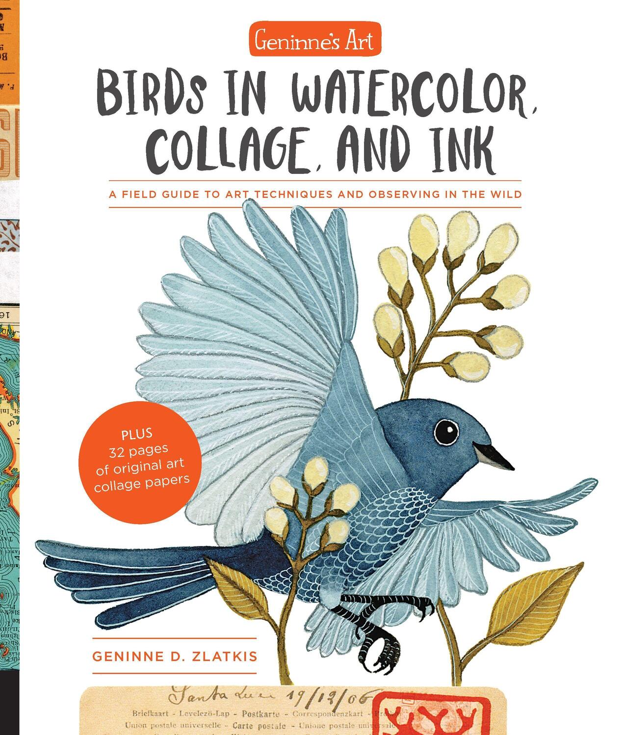 Cover: 9781631594755 | Geninne's Art: Birds in Watercolor, Collage, and Ink: A Field Guide...