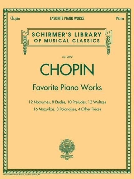 Cover: 884088165536 | Favorite Piano Works | Schirmer Library of Classics Volume 2072 | Buch