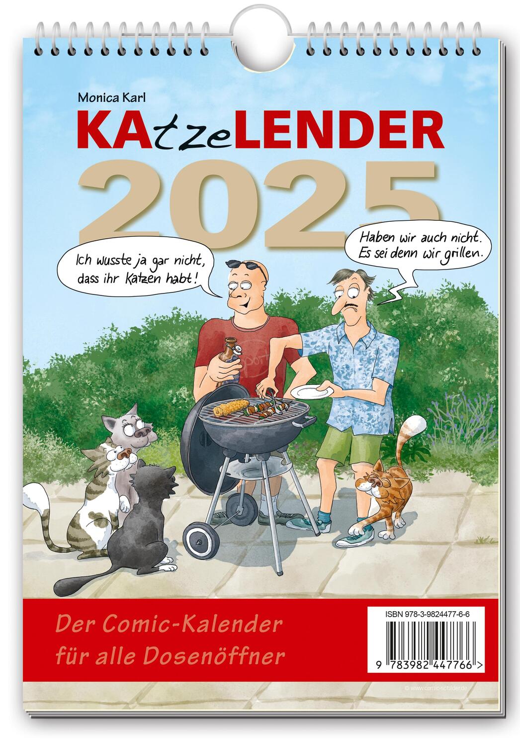 Cover: 9783982447766 | KAtzeLENDER 2025 | Der Comic-Kalender für alle Dosenöffner | Kalender