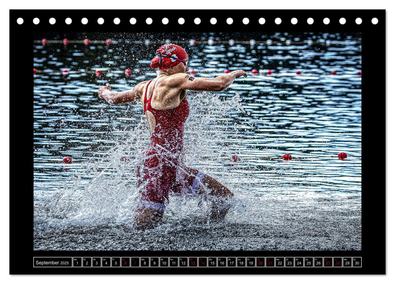 Bild: 9783383840494 | TRIATHLON Impressionen (Tischkalender 2025 DIN A5 quer), CALVENDO...