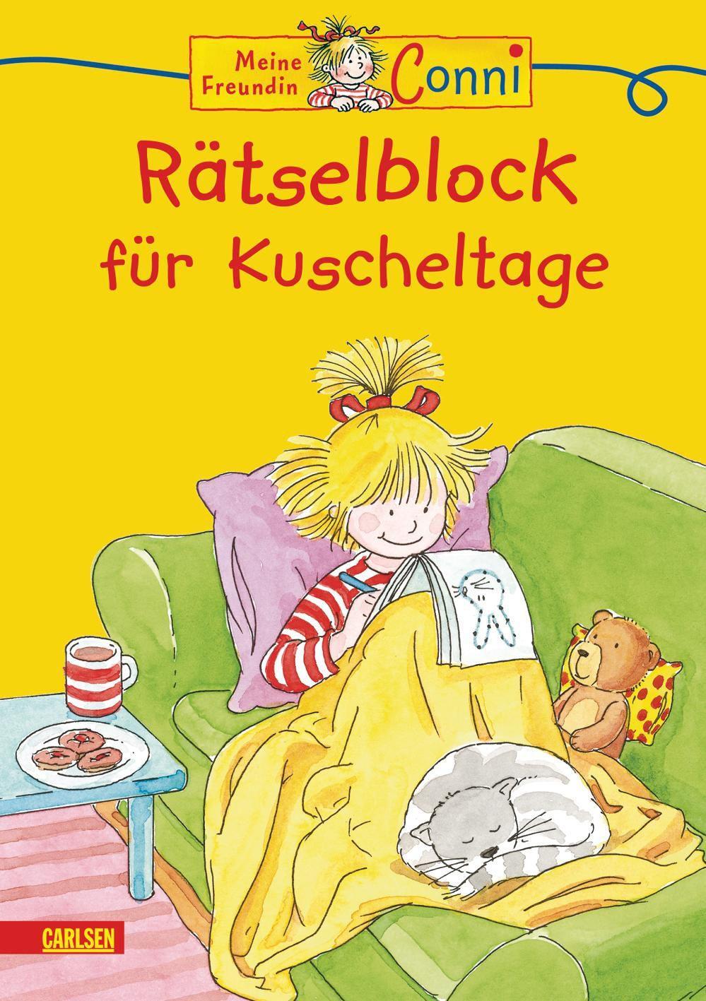 Cover: 9783551184122 | Conni Gelbe Reihe: Rätselblock für Kuscheltage | Hanna Sörensen | Buch