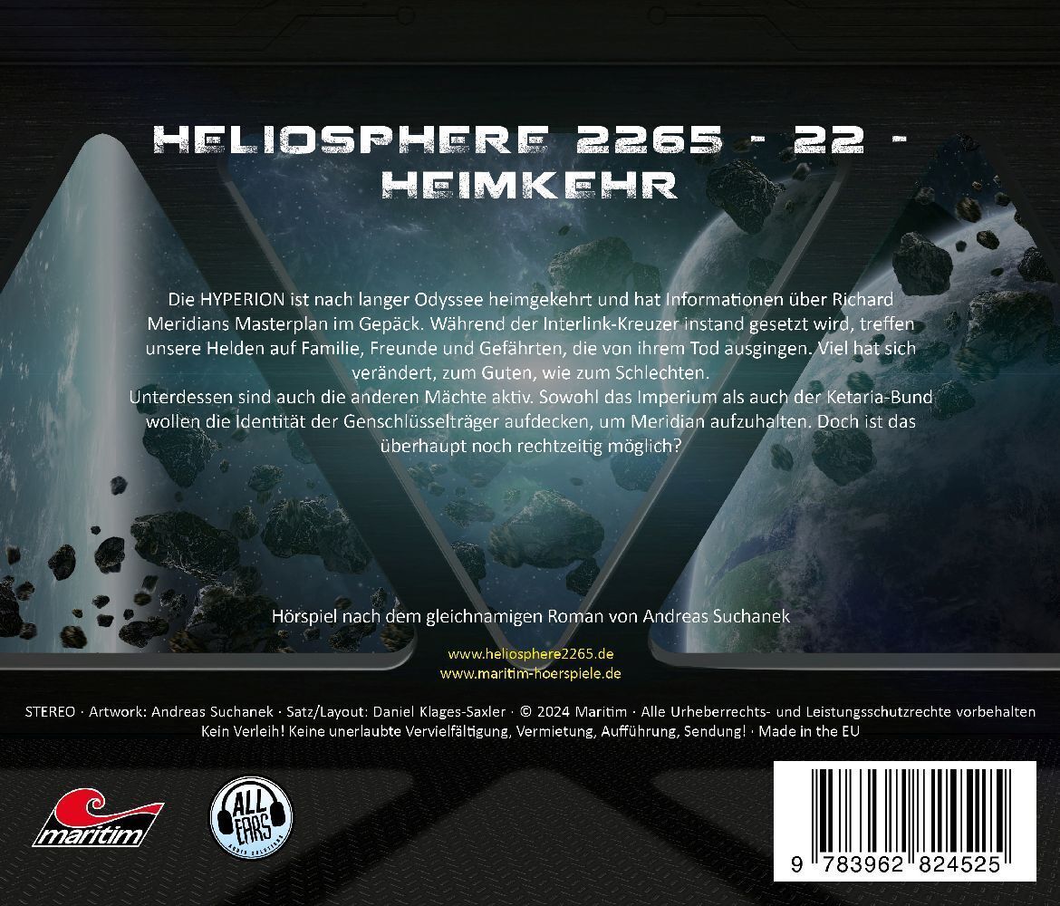 Bild: 9783962824525 | Heimkehr, 1 Audio-CD | Andreas Suchanek | Audio-CD | Jewelcase | 2024