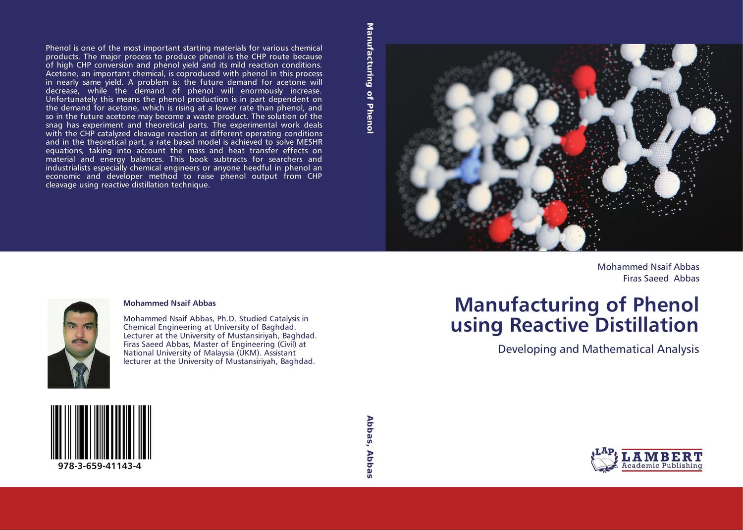 Cover: 9783659411434 | Manufacturing of Phenol using Reactive Distillation | Abbas (u. a.)