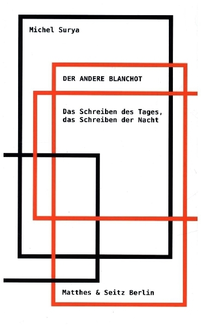 Cover: 9783957578013 | Der andere Blanchot | Michel Surya | Buch | Klappenbroschur | 203 S.