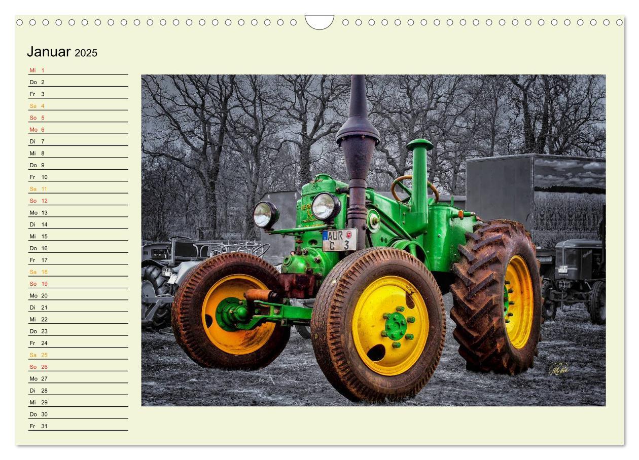 Bild: 9783435586202 | Traktoren - Oldtimer (Wandkalender 2025 DIN A3 quer), CALVENDO...