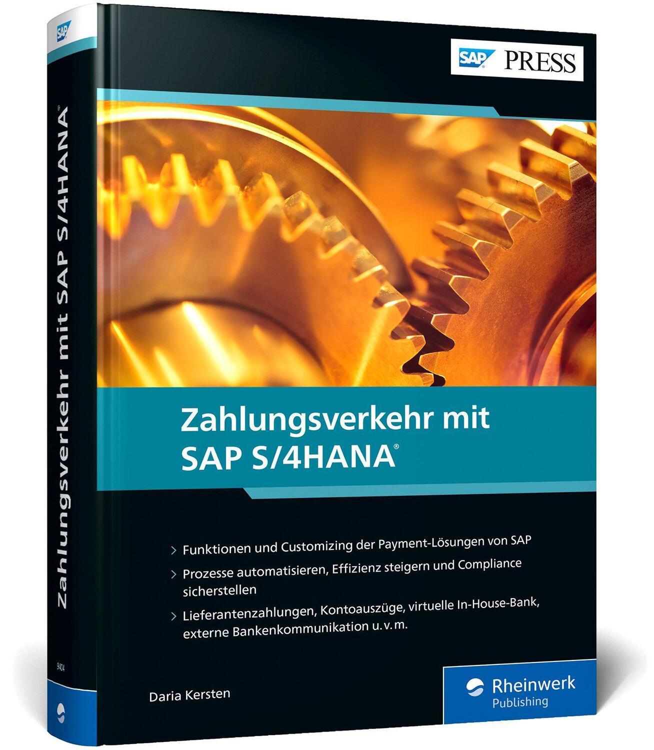 Cover: 9783836294041 | Zahlungsverkehr mit SAP S/4HANA | Daria Kersten | Buch | SAP Press