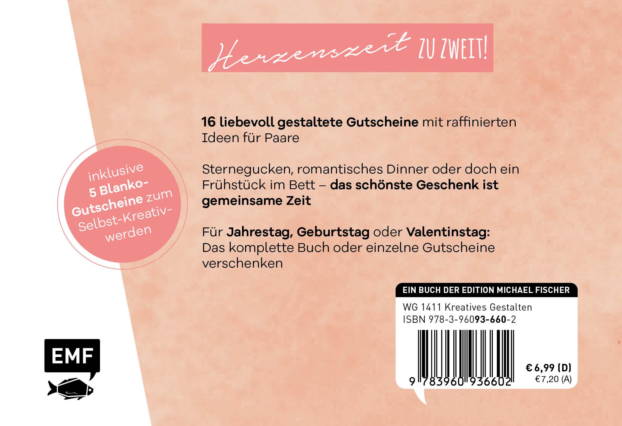 Rückseite: 9783960936602 | ... weil ich dich liebe - 16 Gutscheine für gemeinsame Momente | Buch