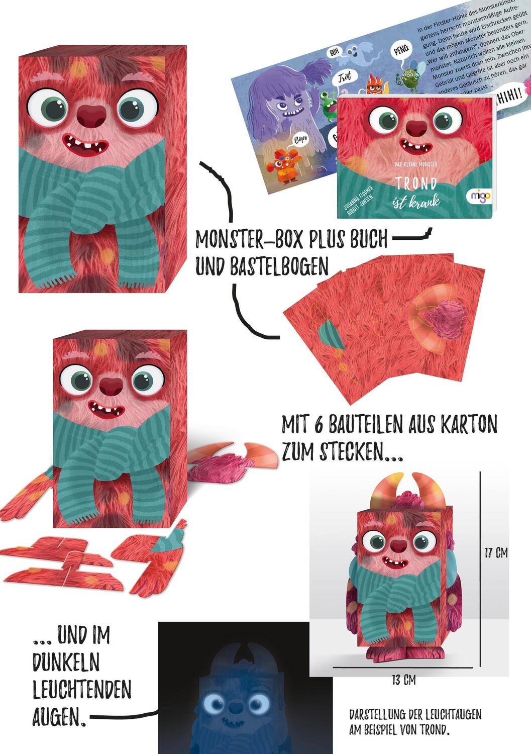 Bild: 4260688730194 | Das kleine Monster. Trond ist krank | Johanna Fischer | Stück | Migo