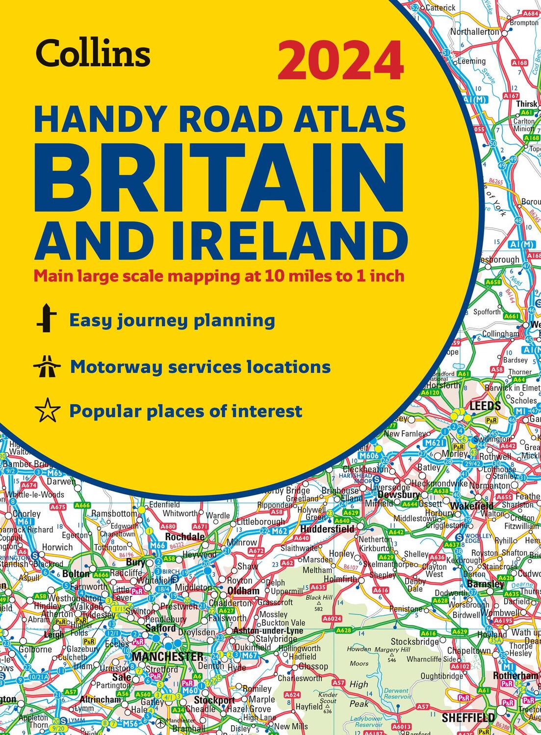 Cover: 9780008597610 | 2024 Collins Handy Road Atlas Britain and Ireland | A5 Spiral | Maps