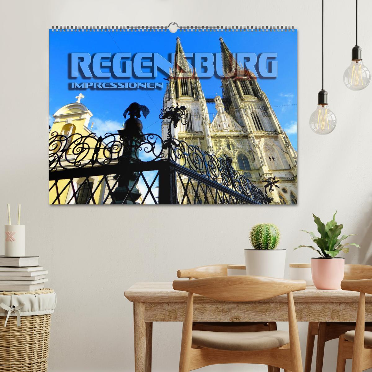 Bild: 9783435673711 | REGENSBURG - Impressionen (Wandkalender 2025 DIN A2 quer), CALVENDO...