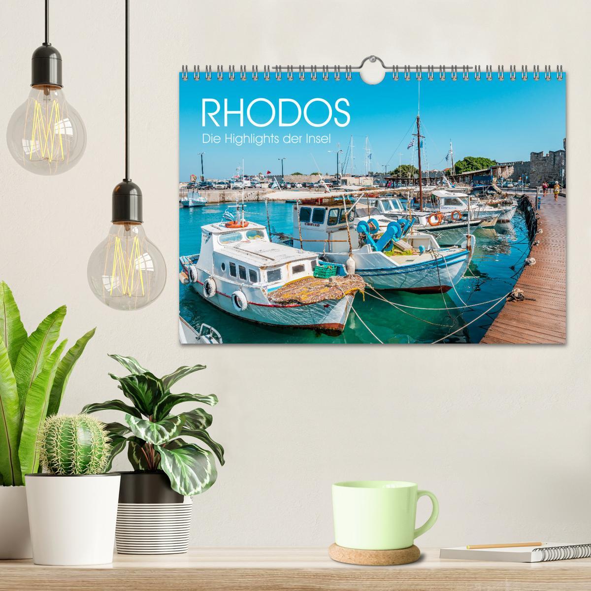 Bild: 9783383926563 | Rhodos - Die Highlights der Insel (Wandkalender 2025 DIN A4 quer),...