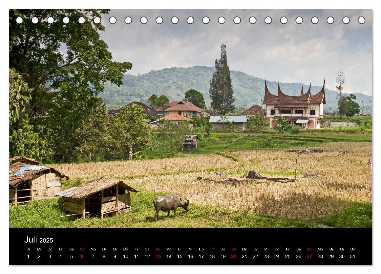 Bild: 9783435774371 | Indonesien (Tischkalender 2025 DIN A5 quer), CALVENDO Monatskalender