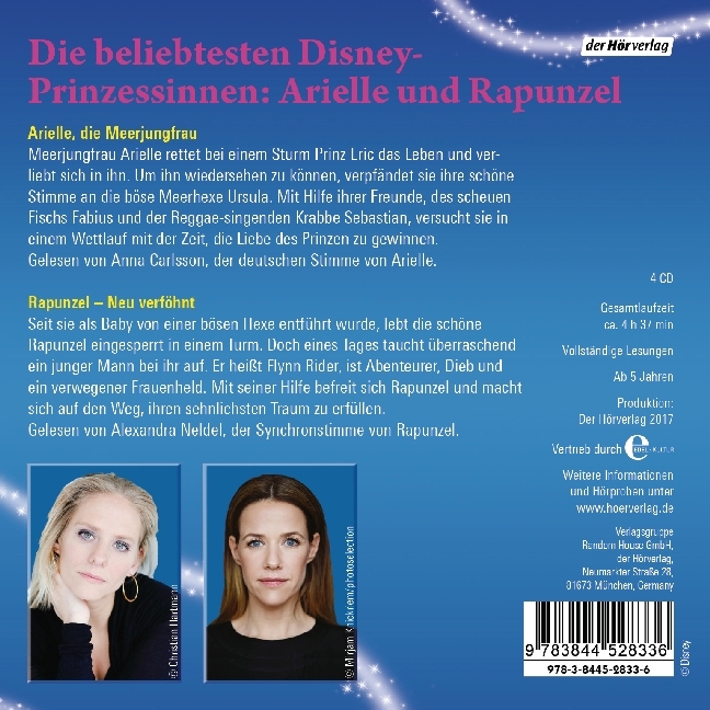 Bild: 9783844528336 | Arielle, die Meerjungfrau / Rapunzel - Neu verföhnt, 4 Audio-CDs | CD