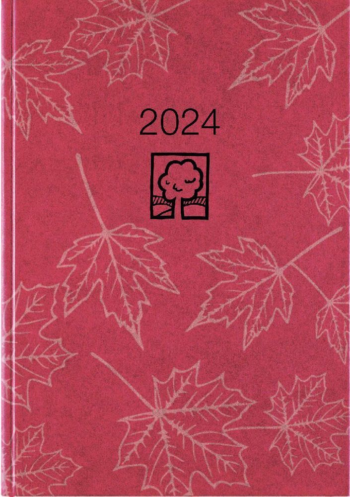 Cover: 4006928023738 | Taschenkalender rot 2024 - Bürokalender 10,2x14,2 - 1 Tag auf 1...