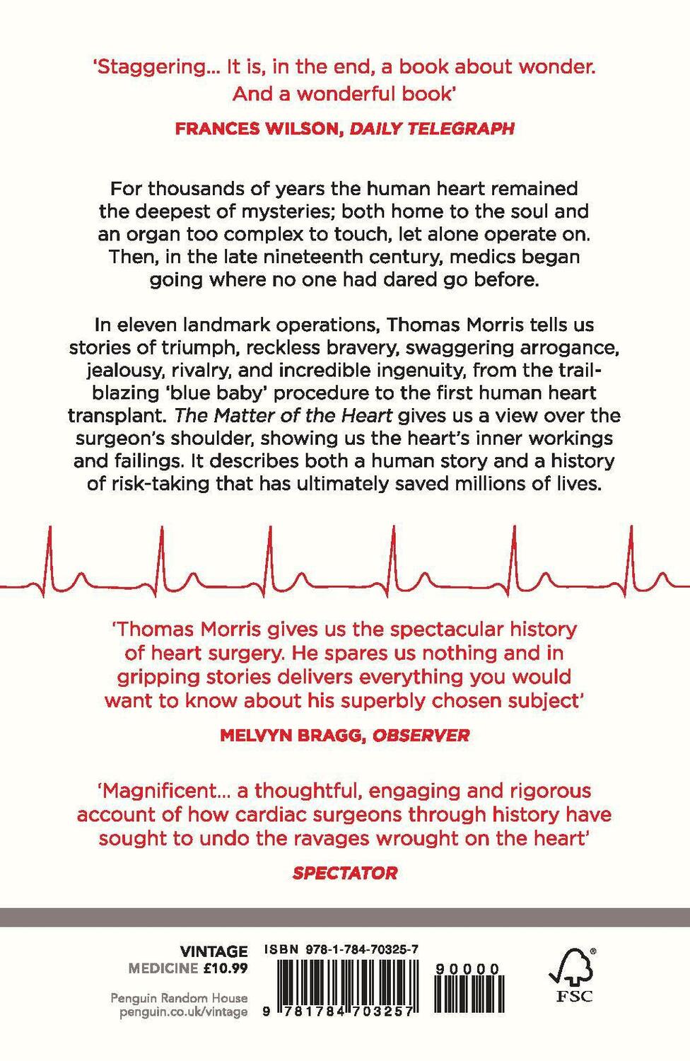 Rückseite: 9781784703257 | The Matter of the Heart | A History of the Heart in Eleven Operations
