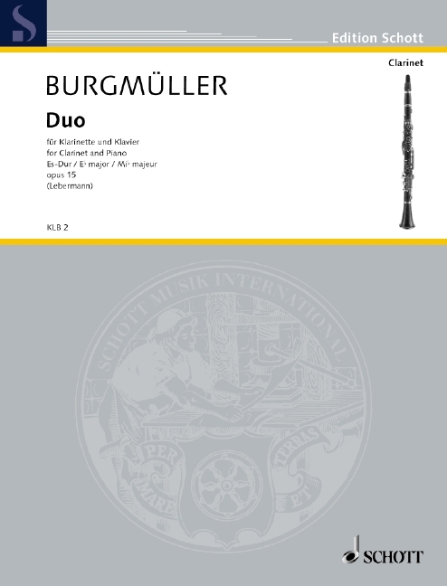 Cover: 9783795795757 | Duo Es-Dur Opus 15 | Norbert Burgmüller | Broschüre | 24 S. | Deutsch