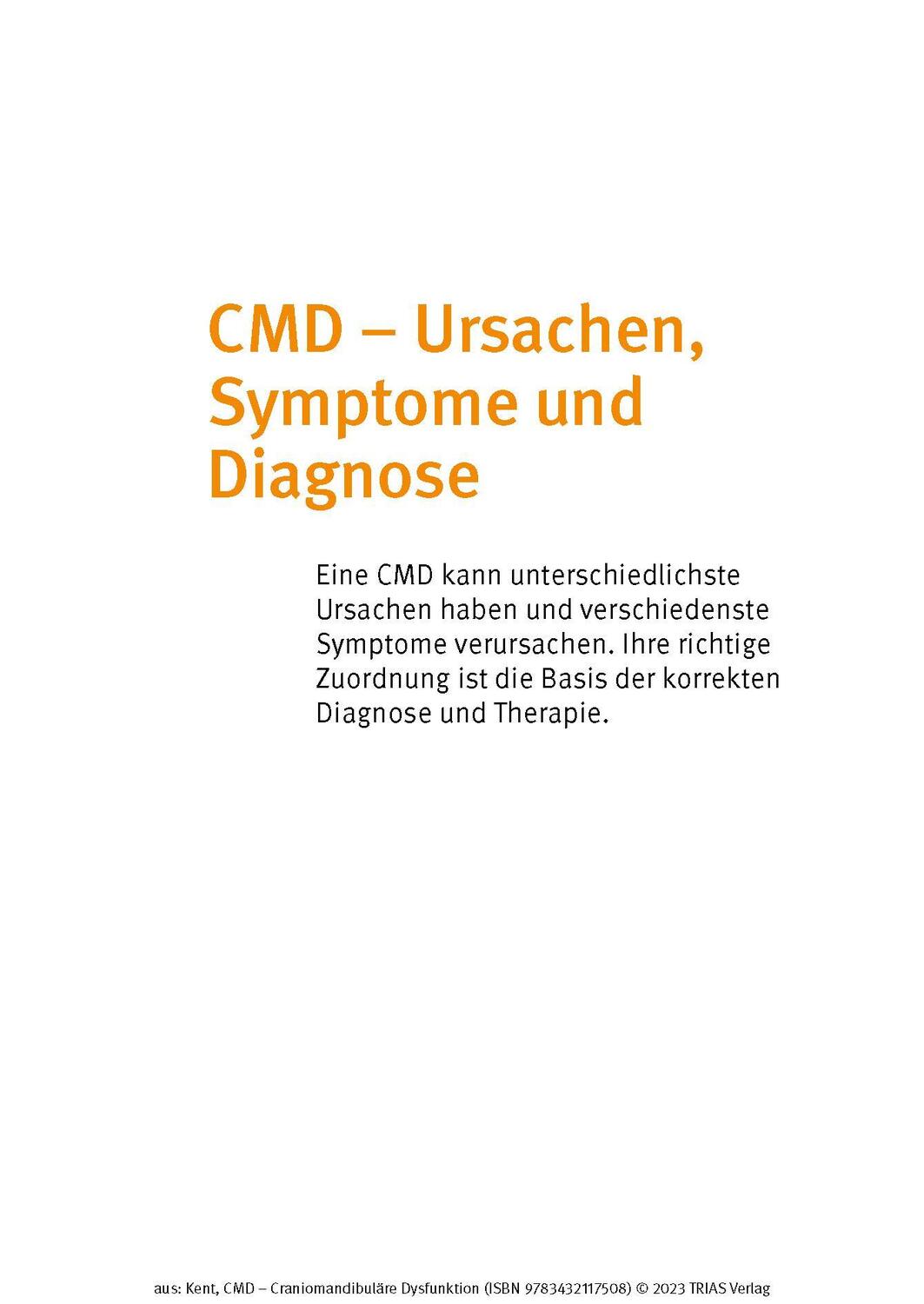Bild: 9783432117492 | CMD - Craniomandibuläre Dysfunktion | Hamdi Kent | Taschenbuch | 2023