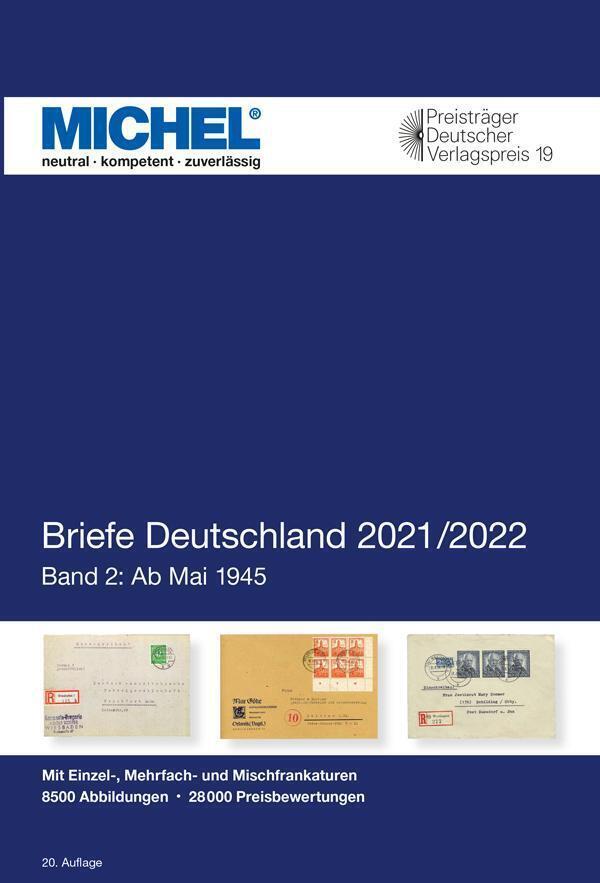 Cover: 9783954023769 | Briefe Deutschland 2021/2022. Bd.2 | Ab 1945 | MICHEL-Redaktion | Buch