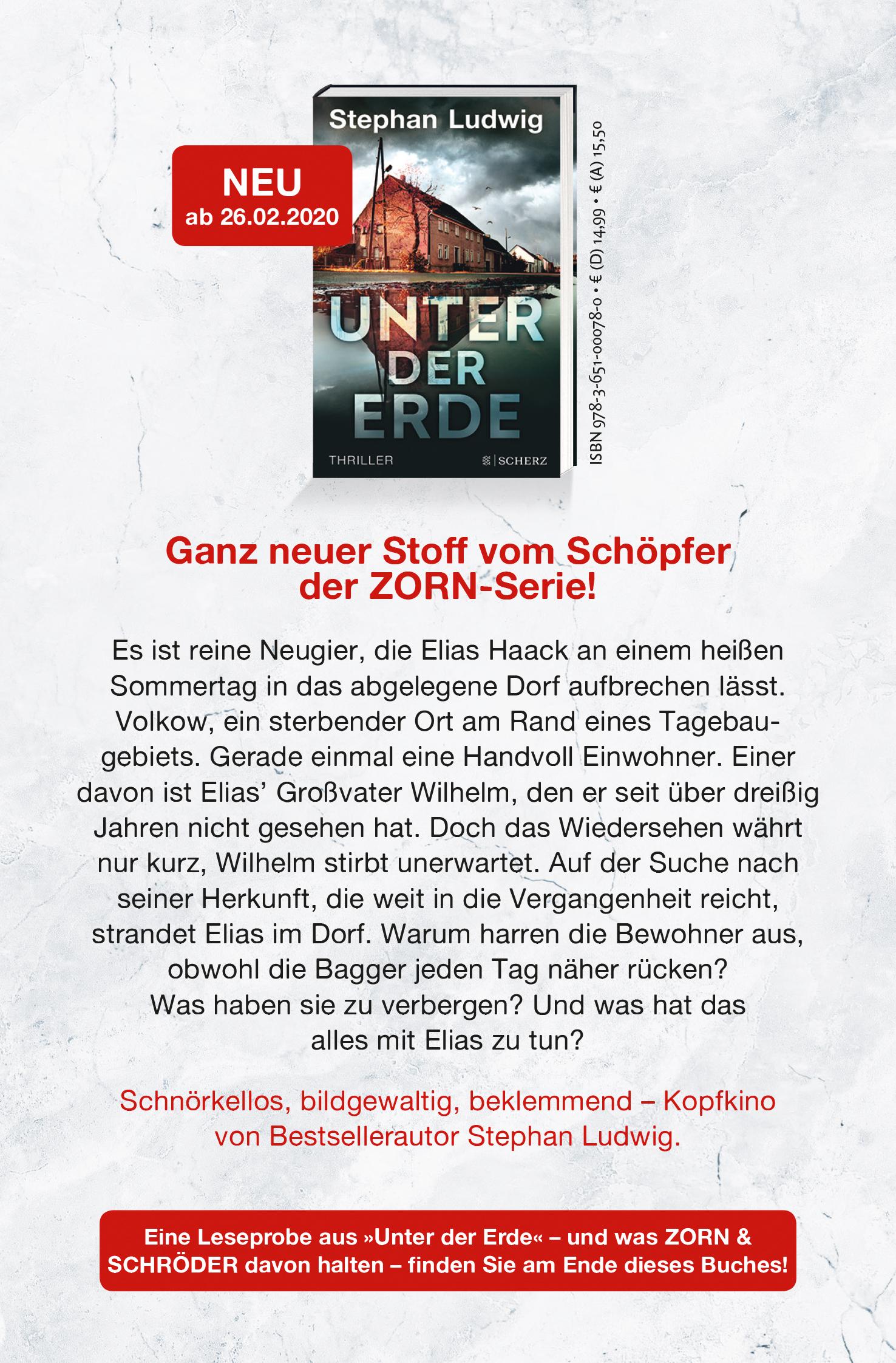 Bild: 9783596703876 | Zorn - Tod um Tod | Thriller | Stephan Ludwig | Taschenbuch | 416 S.