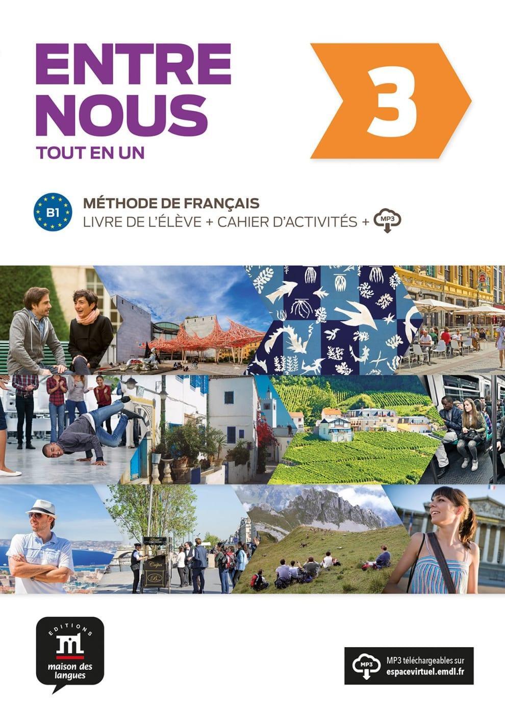 Cover: 9783125302754 | Entre nous 3 (B1). Livre de l'élève + cahier d'exercices + MP3-CD