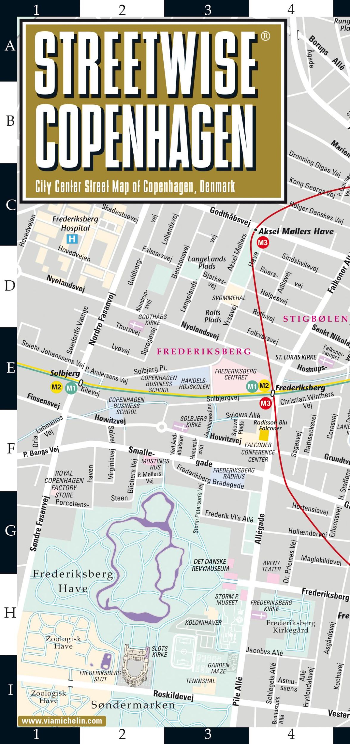 Cover: 9782067260030 | Streetwise Copenhagen Map | Michelin | (Land-)Karte | Karte/Landkarte