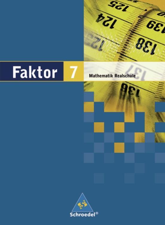 Cover: 9783507843776 | Faktor 7. Mathematik. Schülerband. Realschule. Niedersachsen,...