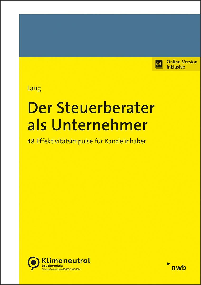 Cover: 9783482682414 | Der Steuerberater als Unternehmer | Thomas Lang | Bundle | Deutsch