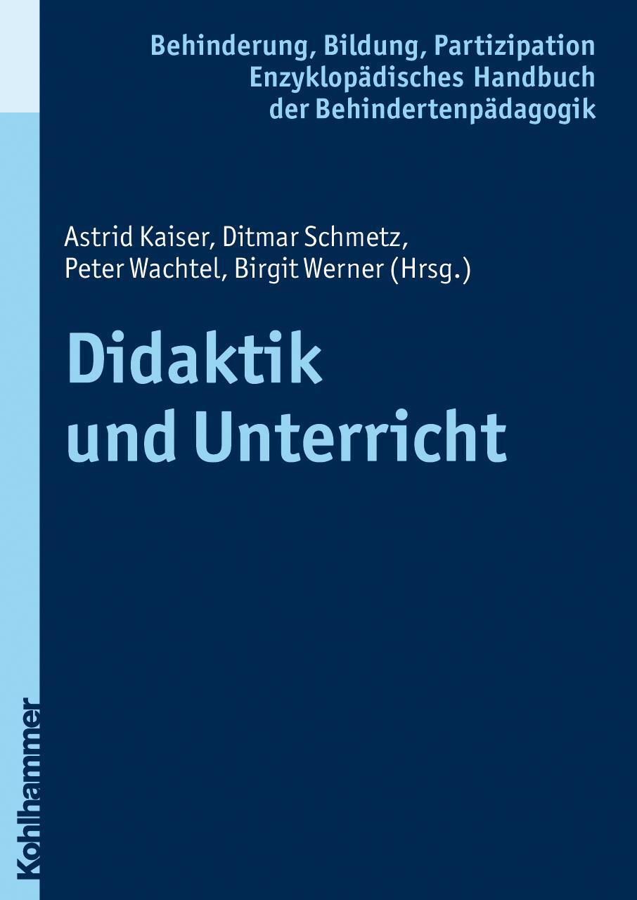 Cover: 9783170196339 | Didaktik und Unterricht | Astrid Kaiser (u. a.) | Buch | Deutsch