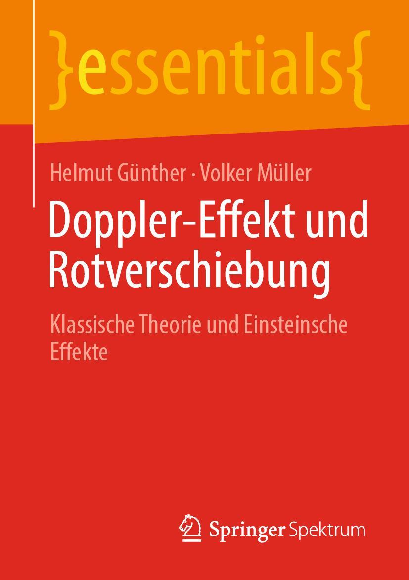 Cover: 9783658323356 | Doppler-Effekt und Rotverschiebung | Volker Müller (u. a.) | Buch | xi