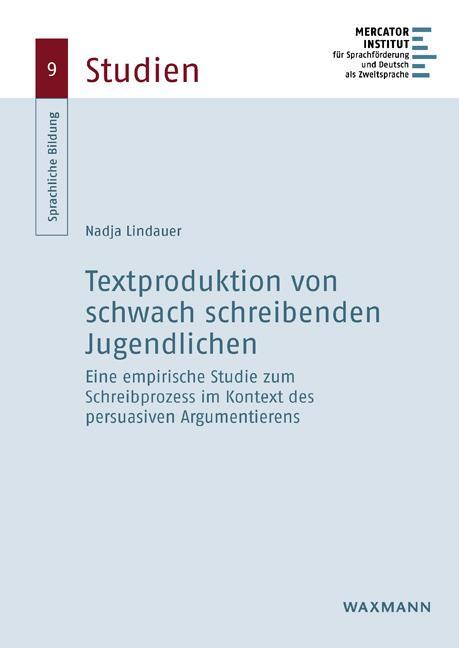 Cover: 9783830943334 | Textproduktion von schwach schreibenden Jugendlichen | Nadja Lindauer