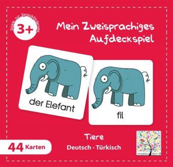 Cover: 9783861215417 | Mein Zweisprachiges Aufdeckspiel, Tiere, Türkisch (Kinderspiel) | 2013