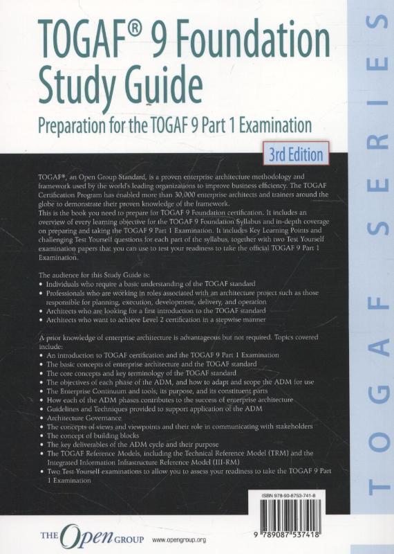 Rückseite: 9789087537418 | TOGAF® 9 Foundation Study Guide - 3rd Edition | Rachel Harrison | Buch