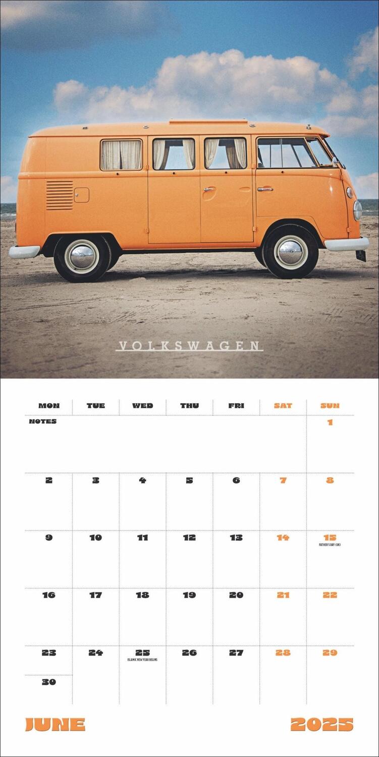 Bild: 9783840196799 | Camper Vans Broschurkalender 2025 | Kalender | Danilo | 28 S. | 2025