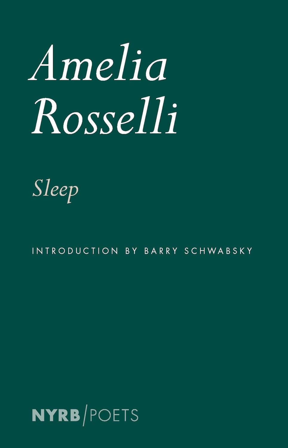 Cover: 9781681377834 | Sleep | Amelia Rosselli | Taschenbuch | Einband - flex.(Paperback)