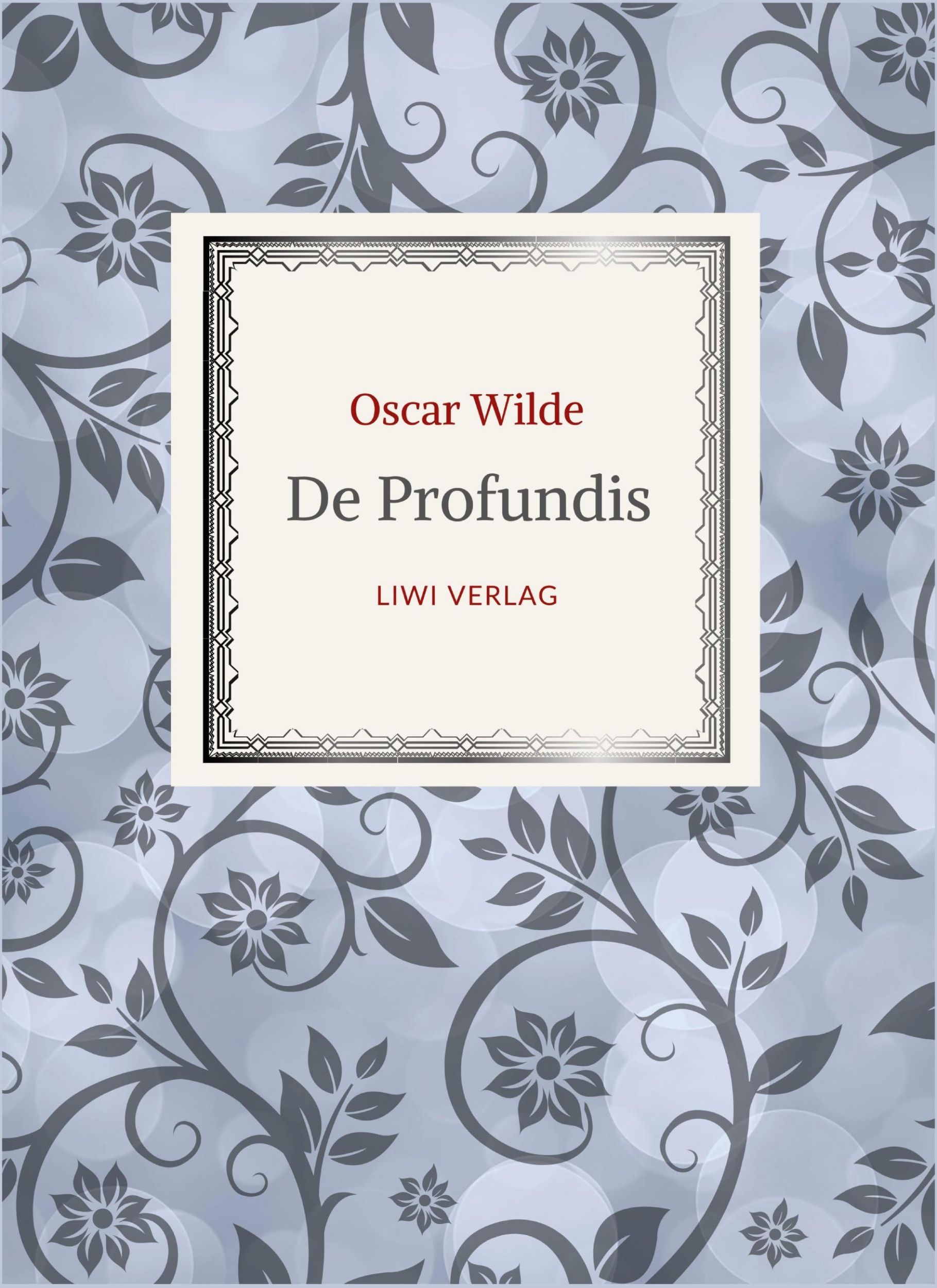 Cover: 9783965428928 | Oscar Wilde: De Profundis. Neuausgabe der Übersetzung von Max...