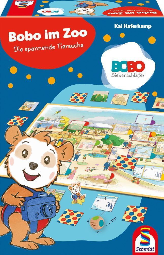 Cover: 4001504406486 | Bobo Siebenschläfer, Im Zoo | Kinderspiele Lizenz | Spiel | Schachtel